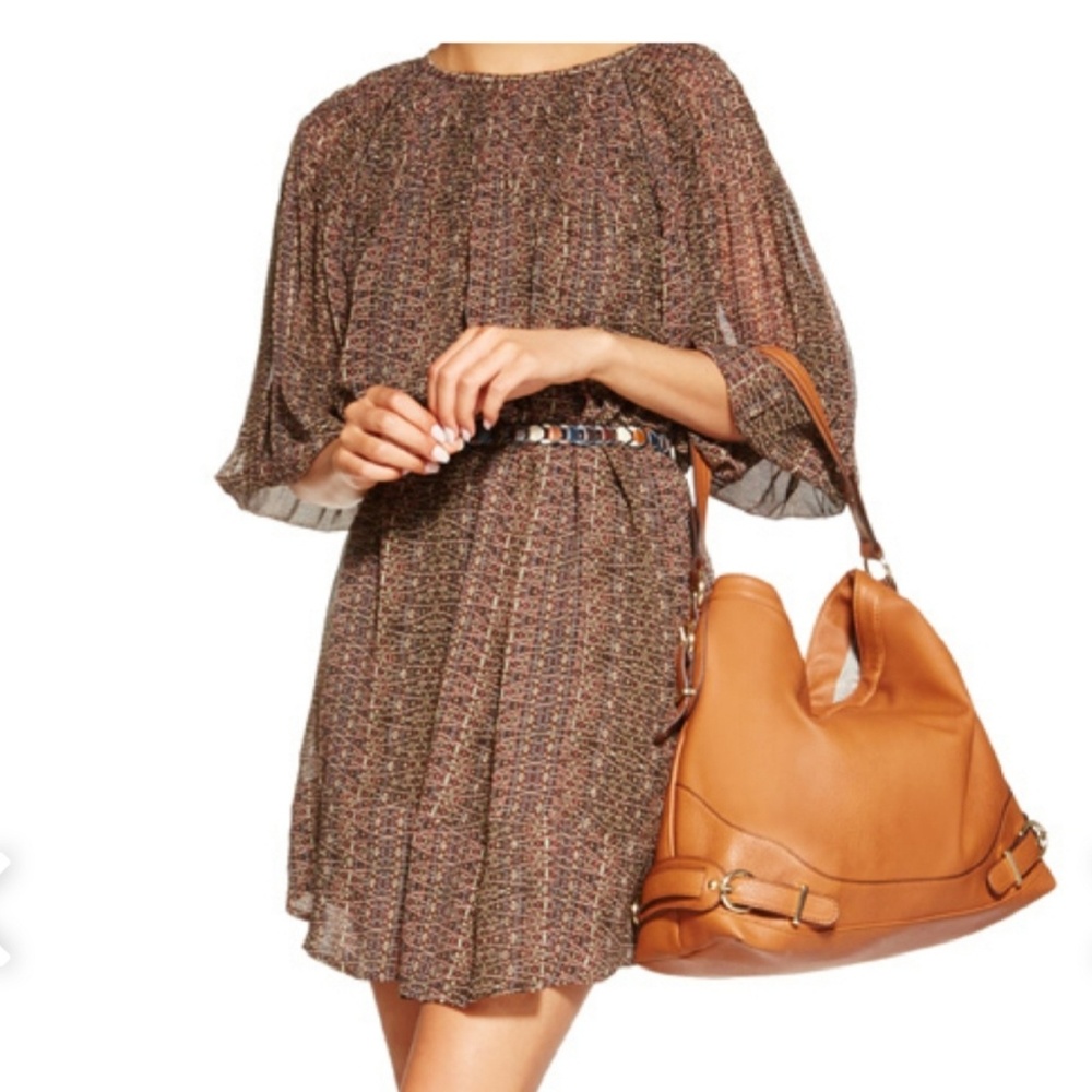 JustFab Urbane Hobo in Cognac(EUC)
